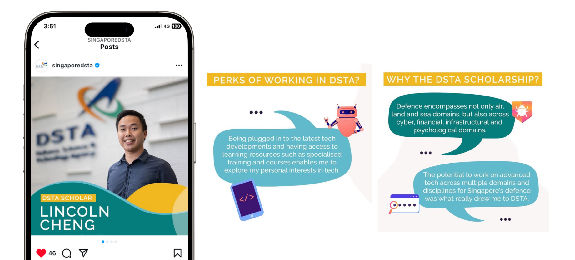 DSTA social content — scholar spotlight