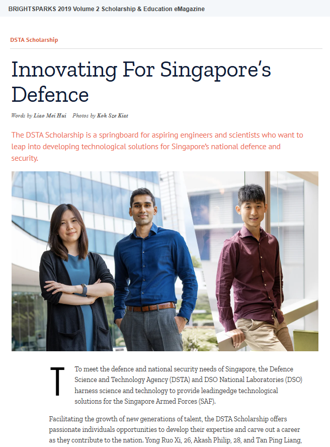 DSTA feature story — Brightsparks eMagazine